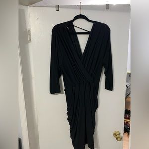 Little black peplum style dress